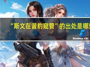 “斯文在昔豹窥管”的出处是哪里