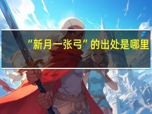 “新月一张弓”的出处是哪里
