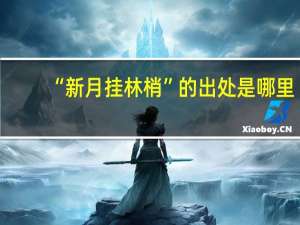 “新月挂林梢”的出处是哪里