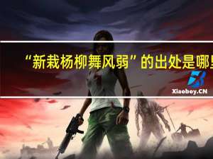 “新栽杨柳舞风弱”的出处是哪里