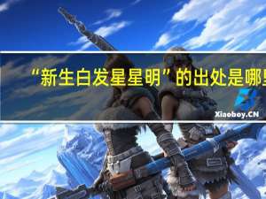 “新生白发星星明”的出处是哪里