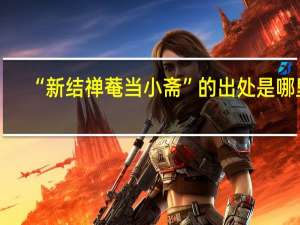“新结禅菴当小斋”的出处是哪里