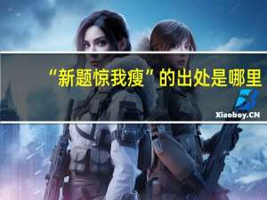 “新题惊我瘦”的出处是哪里