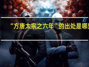 “方唐太宗之六年”的出处是哪里