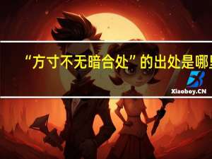 “方寸不无暗合处”的出处是哪里