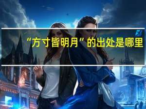 “方寸皆明月”的出处是哪里