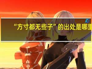 “方寸都无些子”的出处是哪里