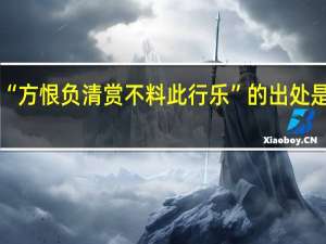 “方恨负清赏不料此行乐”的出处是哪里