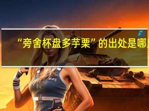 “旁舍杯盘多芋栗”的出处是哪里