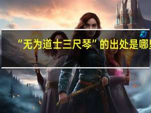 “无为道士三尺琴”的出处是哪里