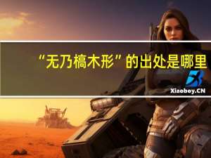 “无乃槁木形”的出处是哪里