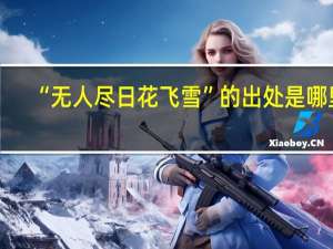 “无人尽日花飞雪”的出处是哪里