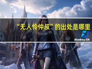 “无人怜仲叔”的出处是哪里