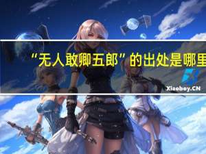 “无人敢卿五郎”的出处是哪里