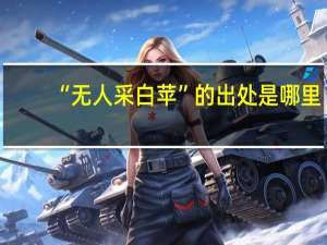“无人采白苹”的出处是哪里