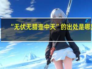 “无伏无腊壶中天”的出处是哪里