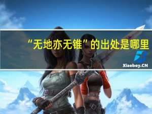 “无地亦无锥”的出处是哪里