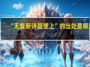 “无复新诗题壁上”的出处是哪里