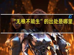 “无根不能生”的出处是哪里