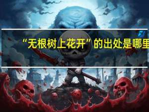 “无根树上花开”的出处是哪里