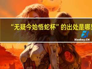 “无疑今始悟蛇杯”的出处是哪里