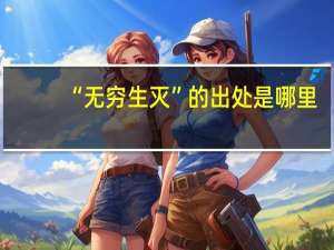 “无穷生灭”的出处是哪里