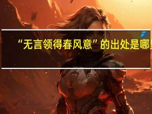 “无言领得春风意”的出处是哪里