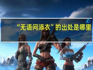 “无语问添衣”的出处是哪里