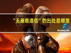“无雁难逢信”的出处是哪里