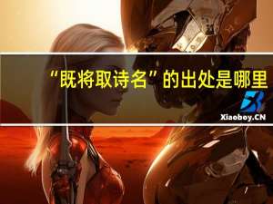 “既将取诗名”的出处是哪里