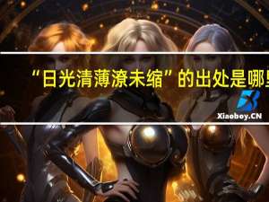 “日光清薄潦未缩”的出处是哪里