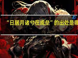 “日居月诸兮在戎垒”的出处是哪里