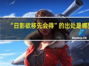 “日影欲移先会得”的出处是哪里