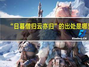 “日暮僧归云亦归”的出处是哪里