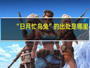 “日月忙鸟兔”的出处是哪里