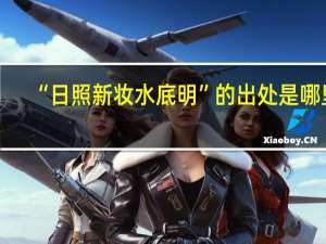“日照新妆水底明”的出处是哪里
