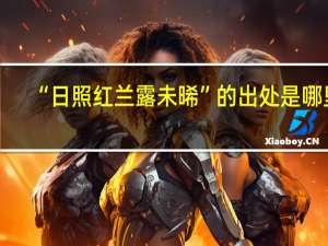 “日照红兰露未晞”的出处是哪里