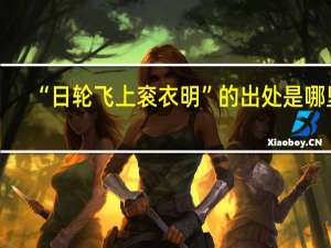 “日轮飞上衮衣明”的出处是哪里