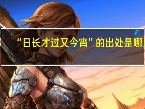 “日长才过又今宵”的出处是哪里