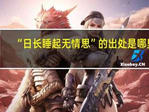 “日长睡起无情思”的出处是哪里