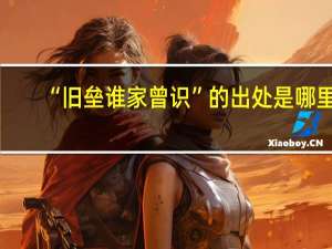 “旧垒谁家曾识”的出处是哪里