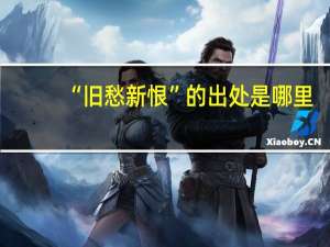 “旧愁新恨”的出处是哪里