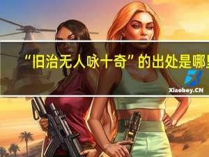 “旧治无人咏十奇”的出处是哪里