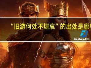 “旧游何处不堪哀”的出处是哪里