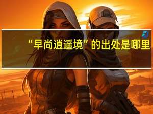 “早尚逍遥境”的出处是哪里