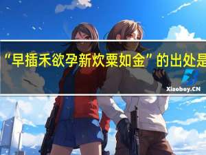 “早插禾欲孕新炊粟如金”的出处是哪里