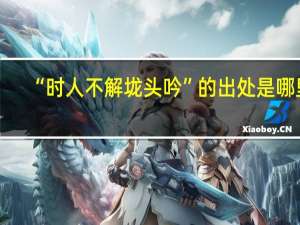 “时人不解垅头吟”的出处是哪里