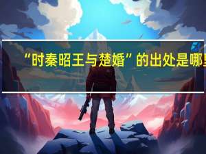 “时秦昭王与楚婚”的出处是哪里