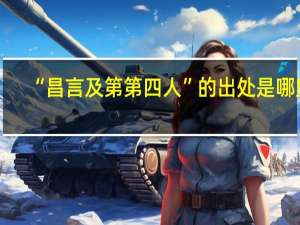 “昌言及第第四人”的出处是哪里