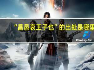 “昌邑哀王子也”的出处是哪里